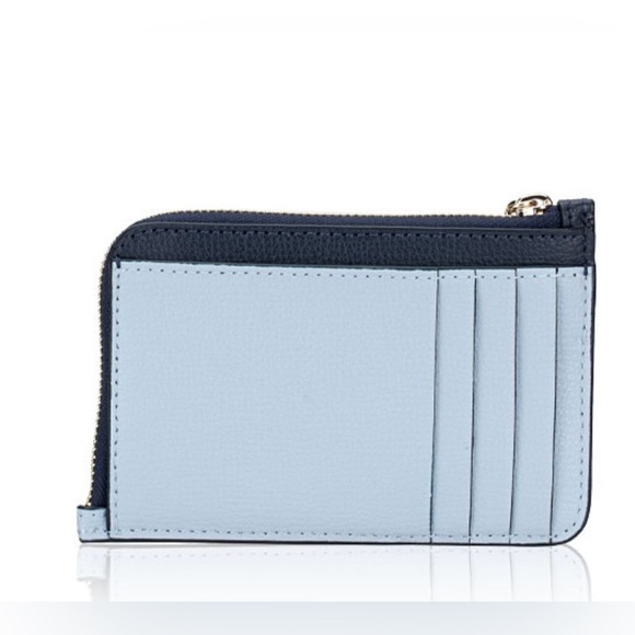 Kate Spade L-zip key ring Card Holder ( blue & navy ) NWOT - Picture 4 of 4